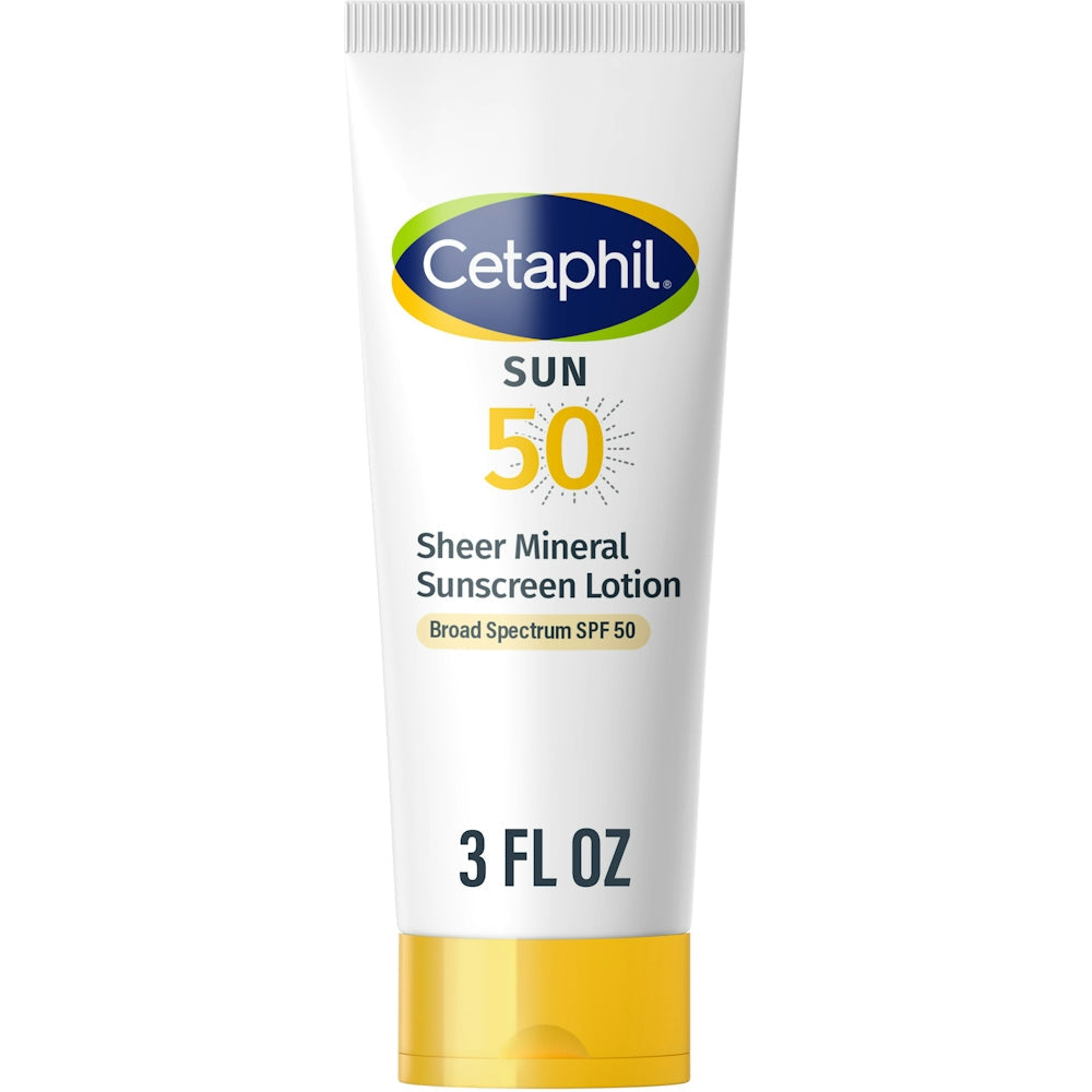 Cetaphil Sun Broad Spectrum Spf 50 Sheer Mineral Sunscreen 3 Fl Oz