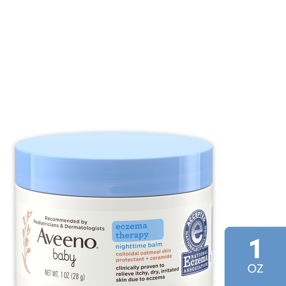 Aveeno Baby Eczema Therapy Nighttime Balm 1 Oz