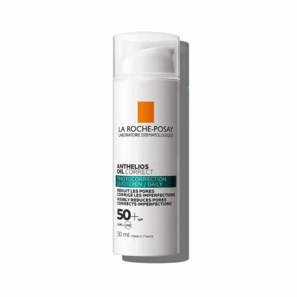 La Roche Posay Anthelios Oil Correct Sunscreen SPF50+ - Non-Comedogenic Face Sunscreen for Oily Skin