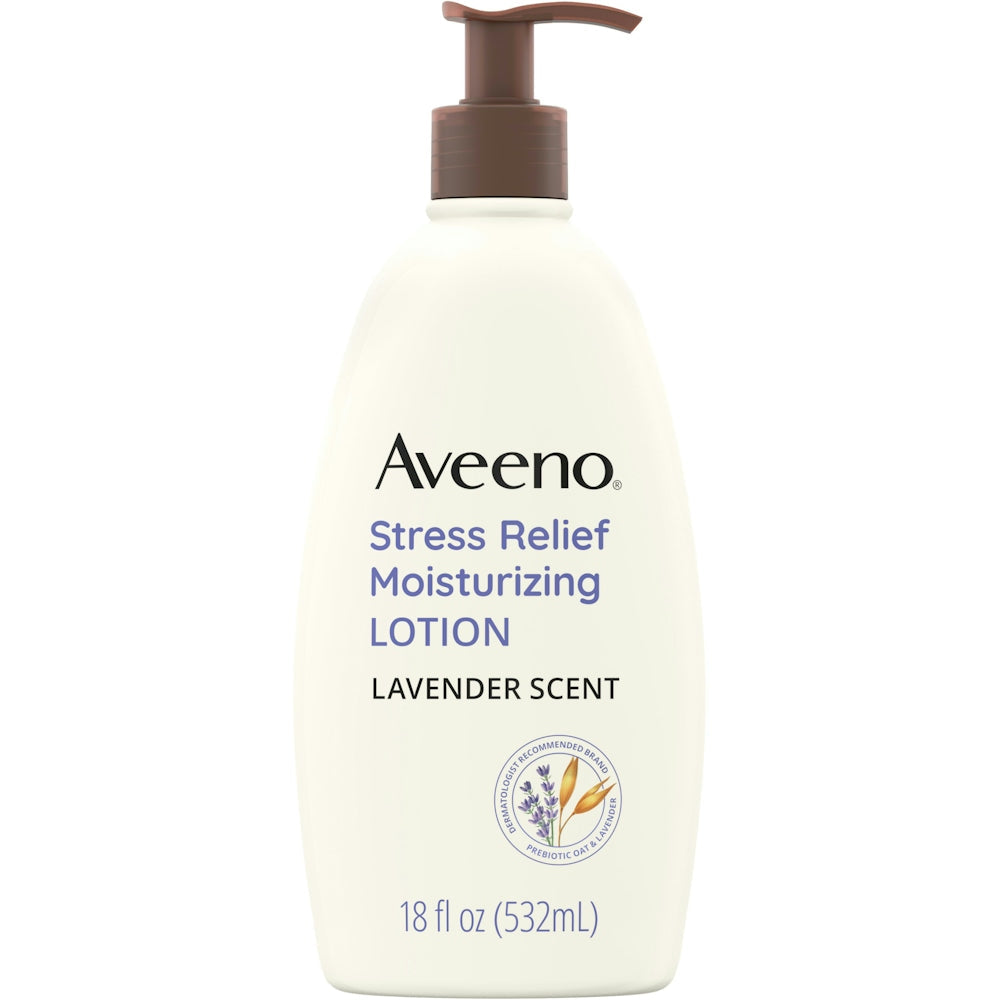Aveeno Lavender Scent Stress Relief Moisturizing Lotion, 18 Fl Oz