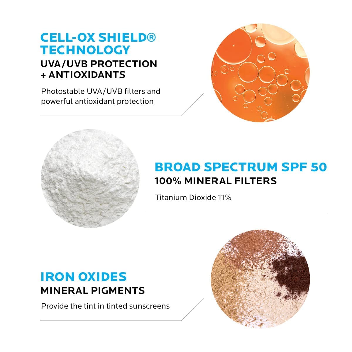La Roche-Posay Tinted Sunscreen Gel-Cream SPF 50+ - Oil Control, Matte Finish for Sensitive Skin