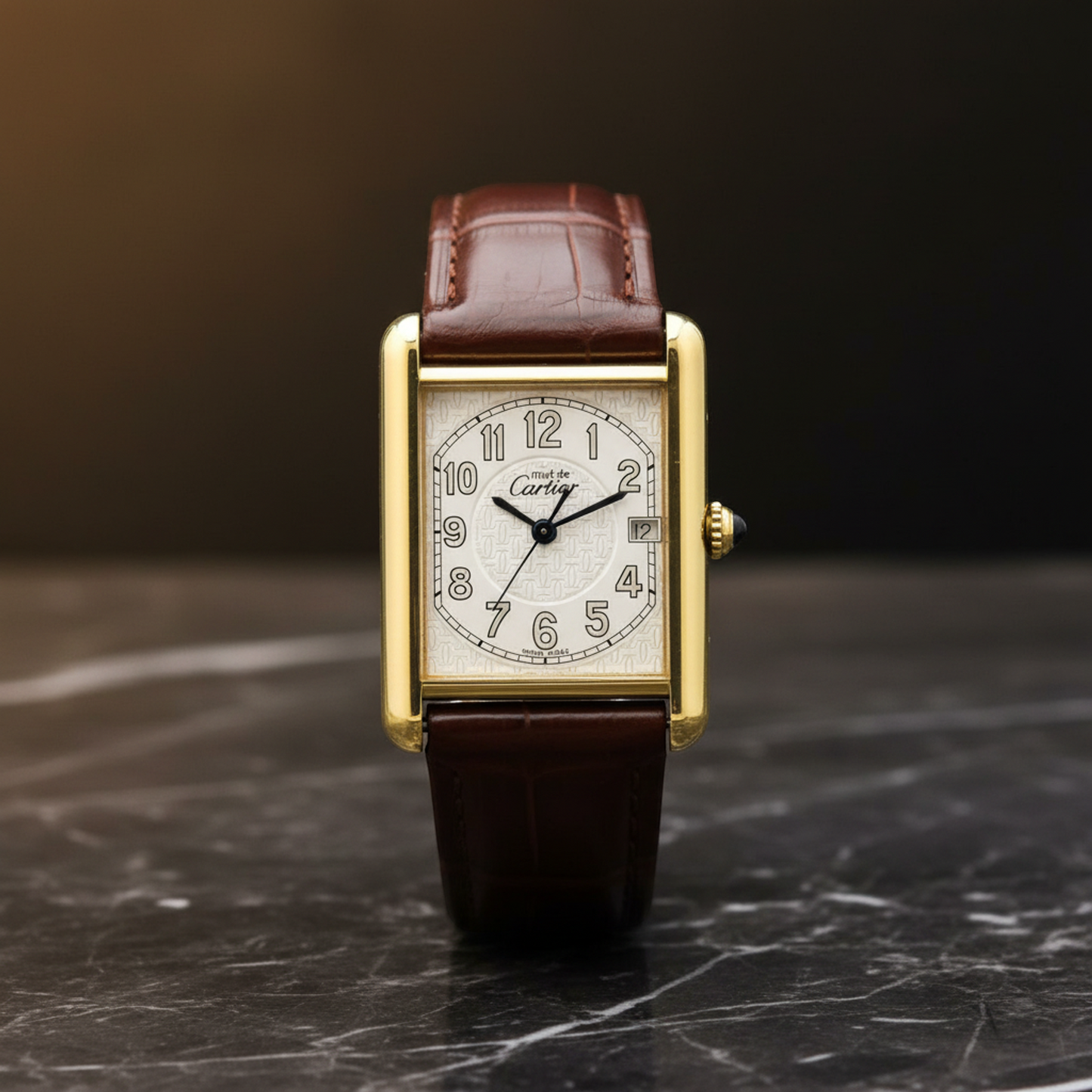 Cartier Must Tank · Gold Plated · Quartz