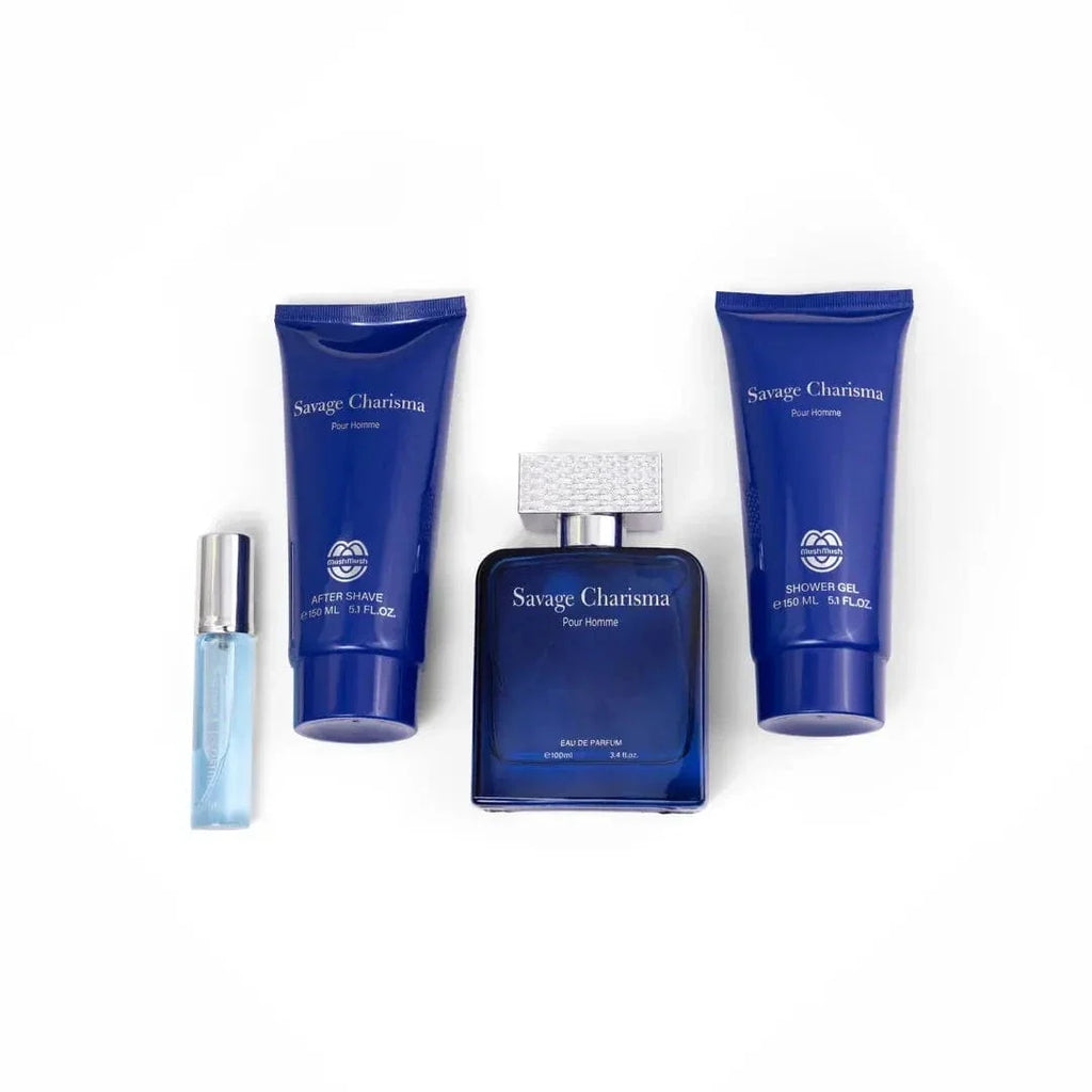 Savage Charisma By Mush Mush For Men 4Pcs Set EDP Spray