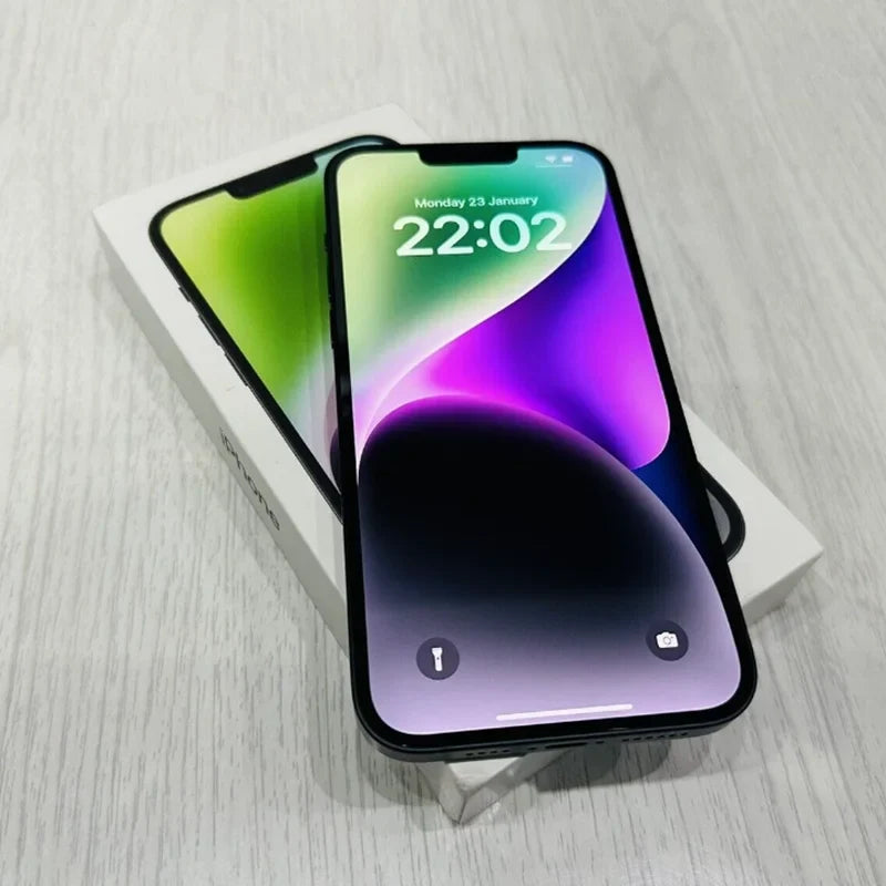 Apple iPhone 14 Plus Dual eSIM 128/256/512GB ROM 6GB RAM 6.7" Genuine Super Retina OLED Face ID NFC 5G 98% New Original Phone